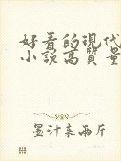 好看的现代言情小说高质量文笔好