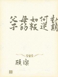 父母如何对待孩子的叛逆期