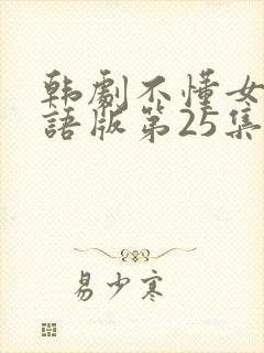 韩剧不懂女人国语版第25集