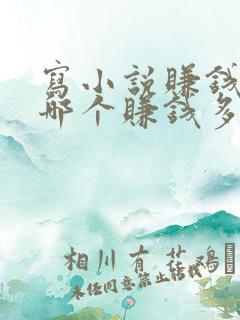 写小说赚钱软件哪个赚钱多,又安全