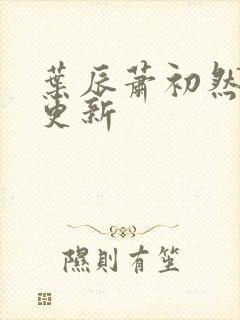 叶辰萧初然最快更新