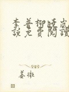 李普柳晓岚的小说免费阅读全文无弹窗