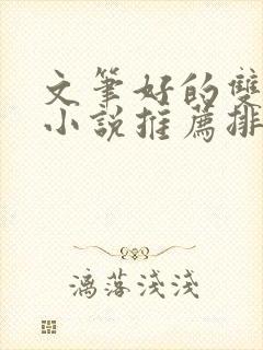 文笔好的双男主小说推荐排行榜