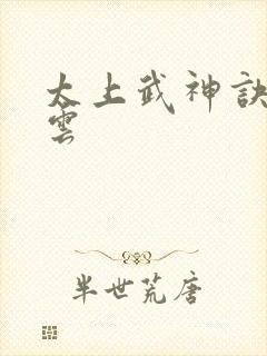 太上武神诀 吴云