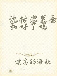 沈括温慕乔结局和好了吗