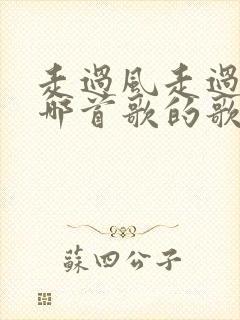 走过风走过雨是哪首歌的歌词