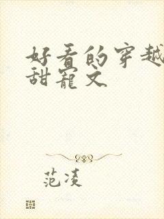 好看的穿越小说甜宠文