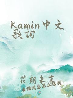 kamin中文歌词