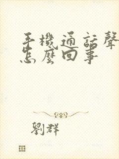 手机通话声音小怎么回事