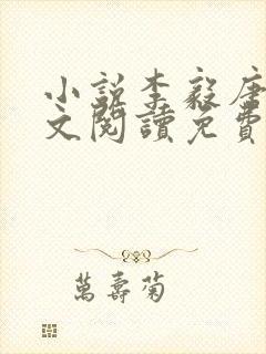 小说李毅唐雪全文阅读免费