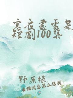 寒夜尽处是卿心短剧100集