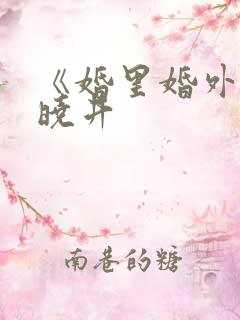 《婚里婚外》叶晓井