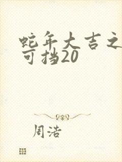 蛇年大吉之婚不可挡20