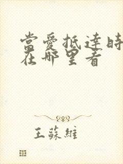 当爱抵达时短剧在哪里看