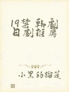 19禁 韩剧 日剧推荐