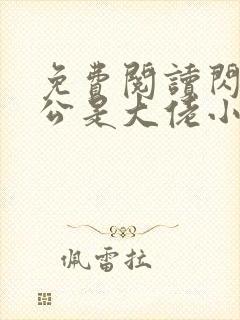 免费阅读闪婚老公是大佬小说