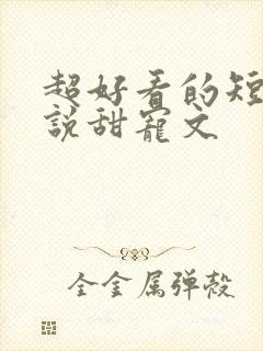 超好看的短篇小说甜宠文