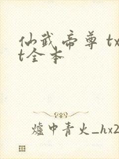 仙武帝尊 txt全本