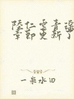 陆仁云青瑶最新章节更新了吗