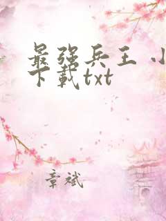 最强兵王 小说下载txt