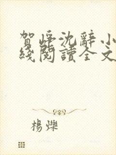 贺峥沈辞小说在线阅读全文无弹窗