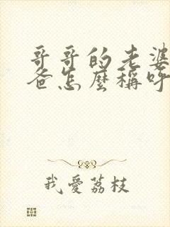 哥哥的老婆的爸爸怎么称呼