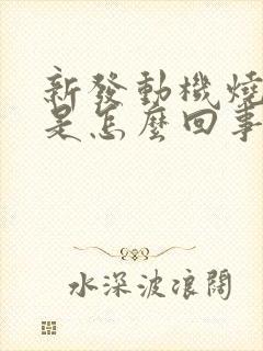 新发动机烧机油是怎么回事