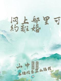 网上哪里可以预约离婚