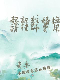 起诉离婚抚养权请律师费用在多少