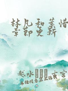 林凡和叶惜最新章节更新