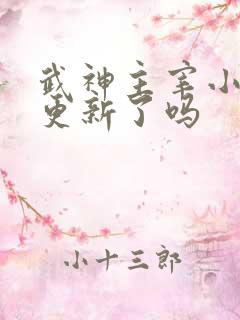 武神主宰小说不更新了吗