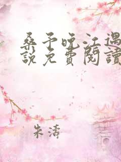 桑予晚江遇川小说免费阅读最新章节