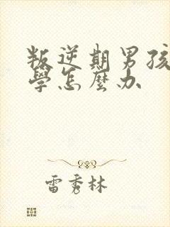 叛逆期男孩子厌学怎么办