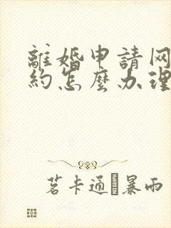 离婚申请网上预约怎么办理