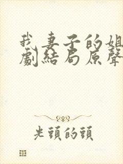 我妻子的姐姐韩剧结局原声在线看完整