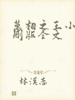 万相之王小说未删版全文