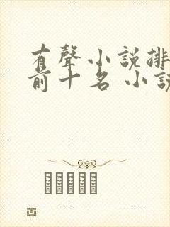 有声小说排行榜前十名 小说