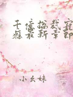 千亿总裁宠妻成瘾最新章节新