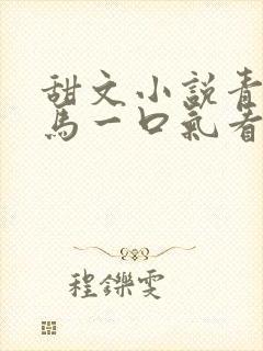 甜文小说青梅竹马一口气看完