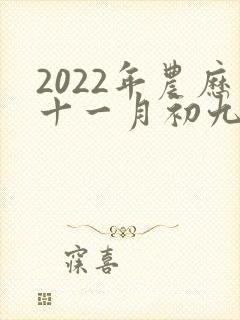 2022年农历十一月初九是黄道吉日吗
