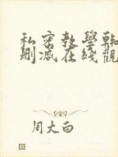 私密教学韩漫无删减在线观看