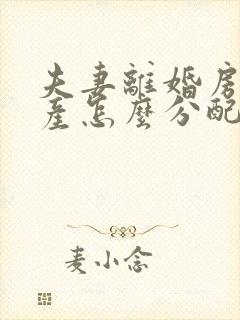 夫妻离婚房子财产怎么分配家暴