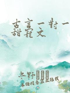 古言一对一完结甜宠文