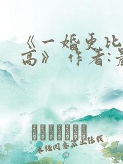 《一婚更比一婚高》 作者:晨雾的光