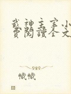 武神主宰小说免费阅读全文笔趣阁