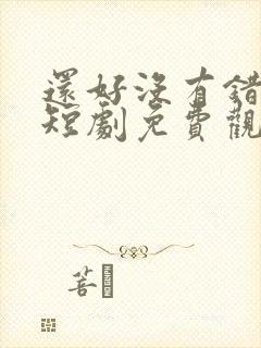 还好没有错过你短剧免费观看