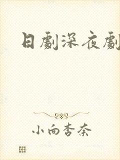 日剧深夜剧推荐