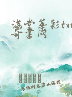 满堂华彩txt奇书网