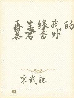 再生缘我的温柔暴君番外