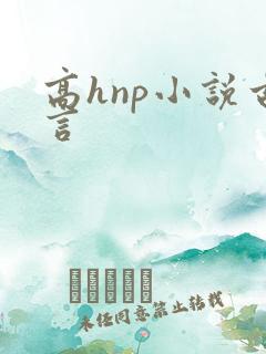 高hnp小说古言
